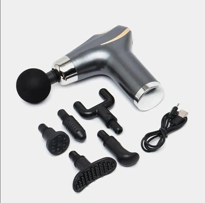Compact Power Massage Gun with 6 Heads (CY-002)