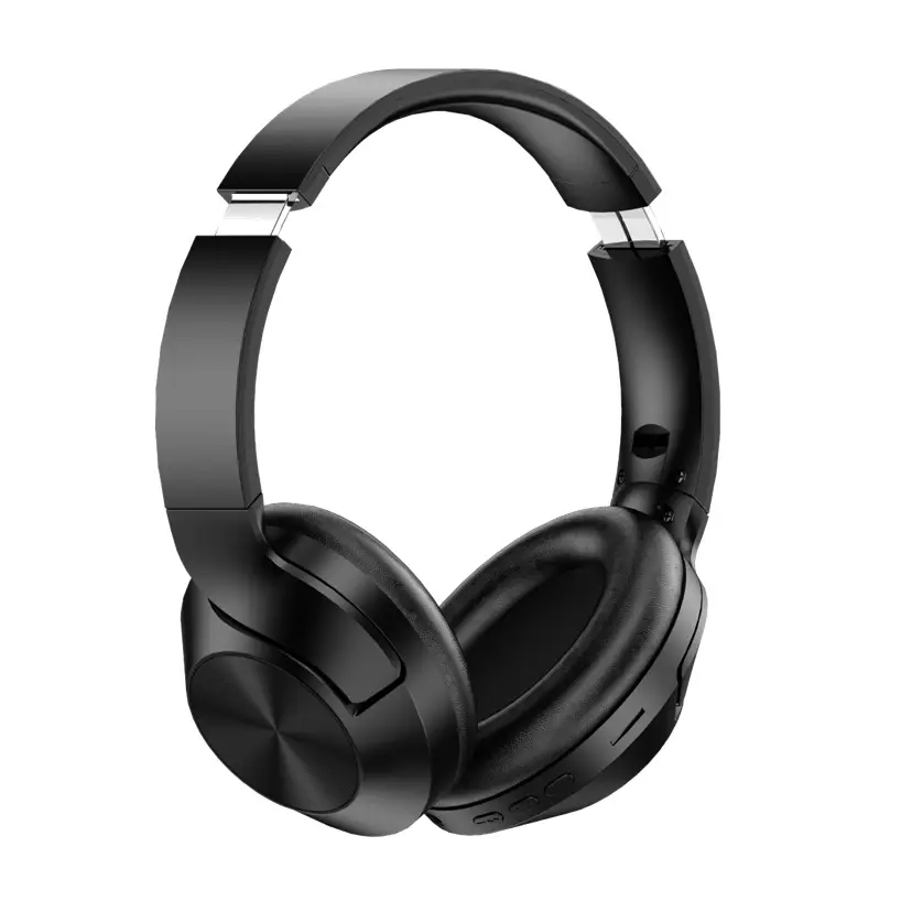 Black Bluetooth Headset 5.0 with Subwoofer & IPX5 Waterproof
