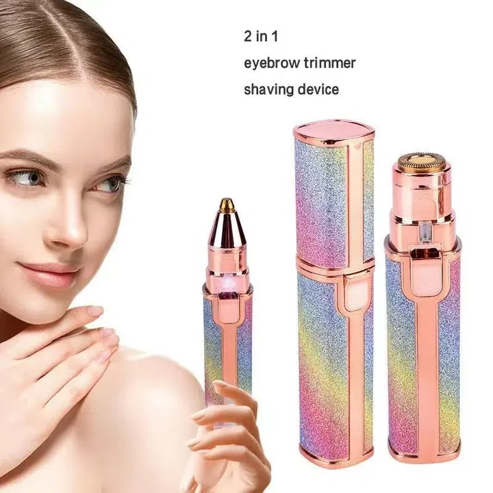 2-in-1 Rechargeable Eyebrow Trimmer & Facial Shaver