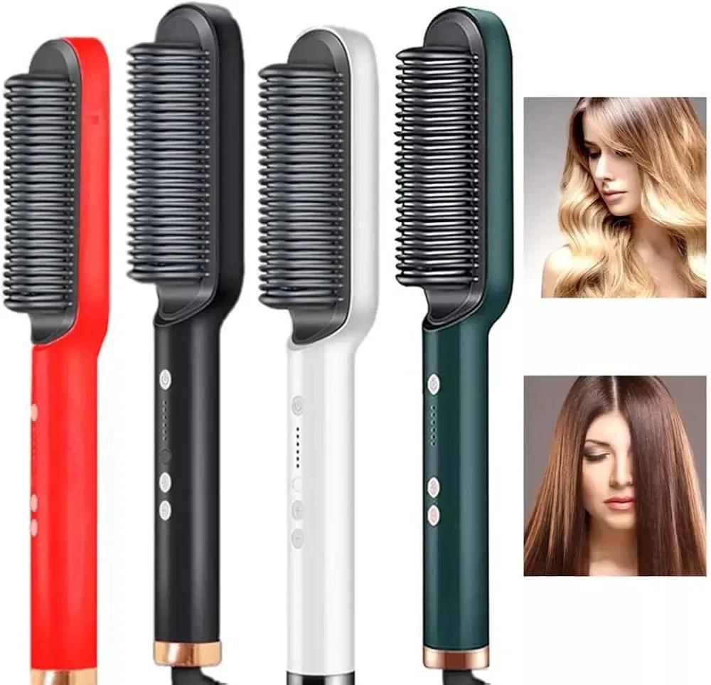 Hair Styling Brush for Women Red Black White Green