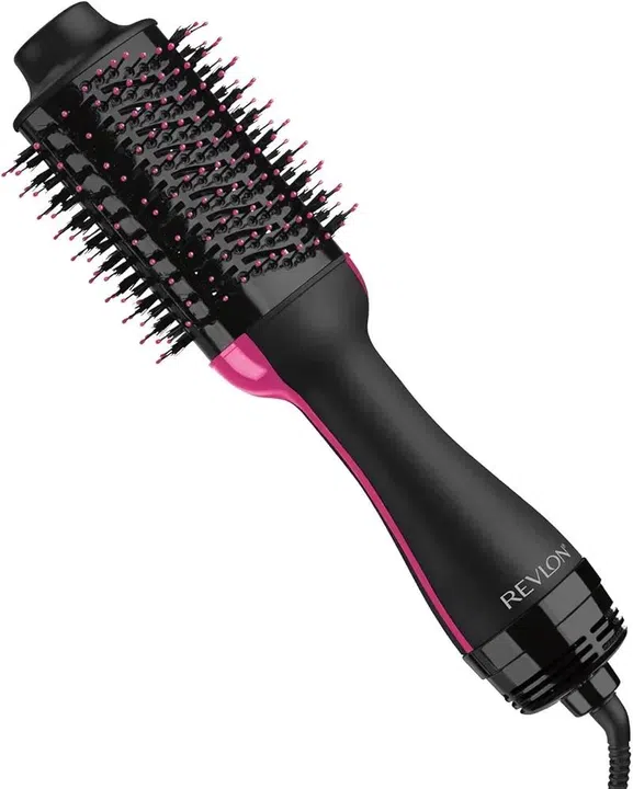 Stylish Pink Hair Dryer Brush for Smooth Hair